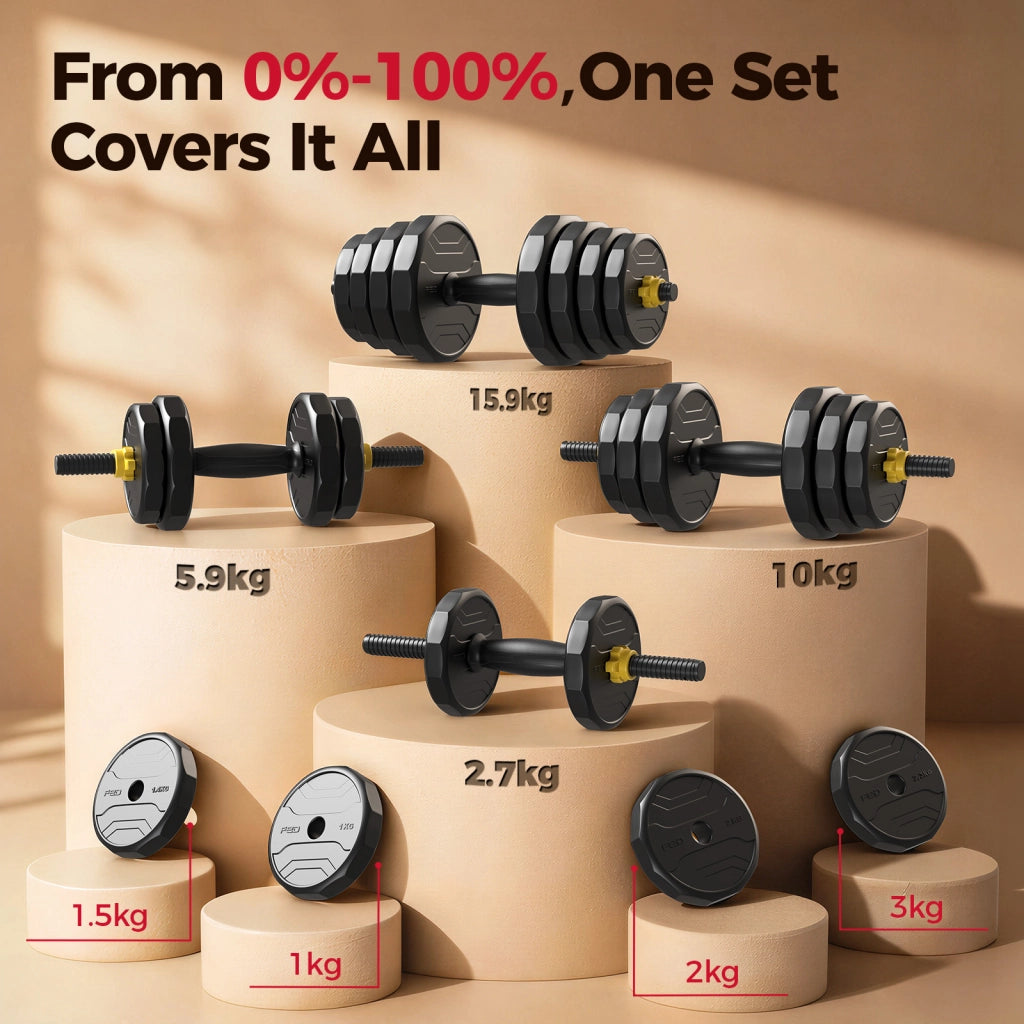 Set di manubri regolabili 48/60/68/88 lbs ¨C zephmum ¨C per palestra casa