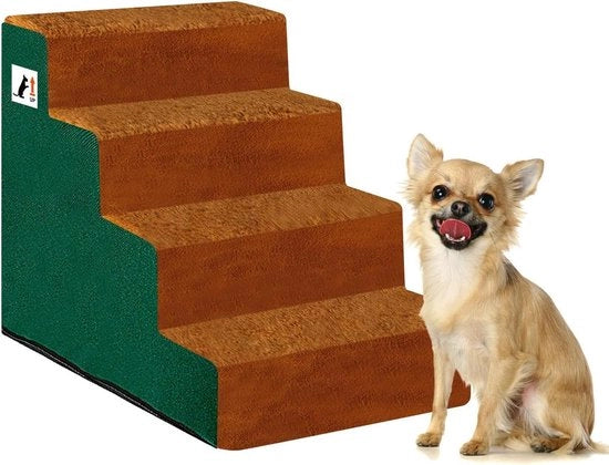 Trappola per cani per piccoli cani 4-traps con superficie antiscivolo per letti e divani alti colore miele