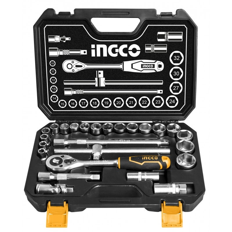 SET 25 PZ ACCESSORI IN VALIGETTA 1/2 pollice