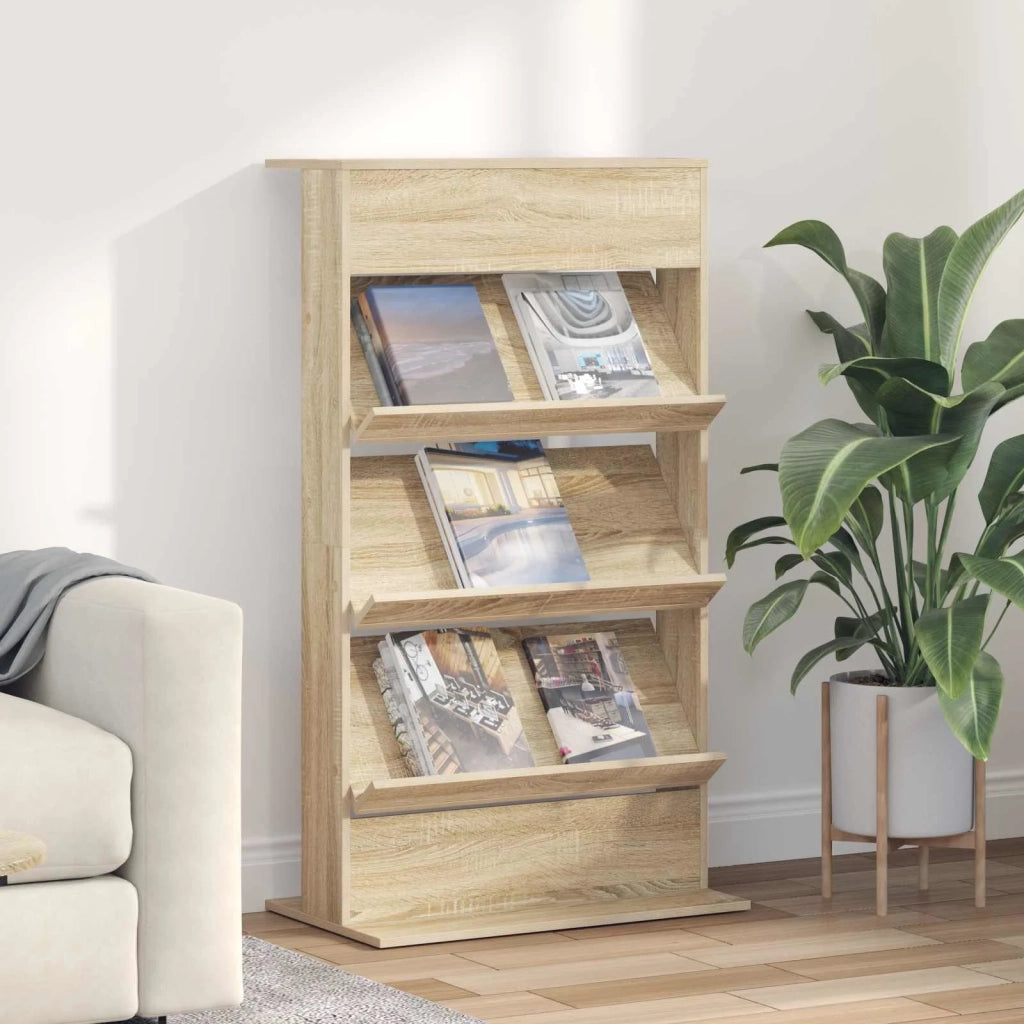Scaffale per riviste Rovere Sonoma 70 x 41 x 126 cm CFW9361490