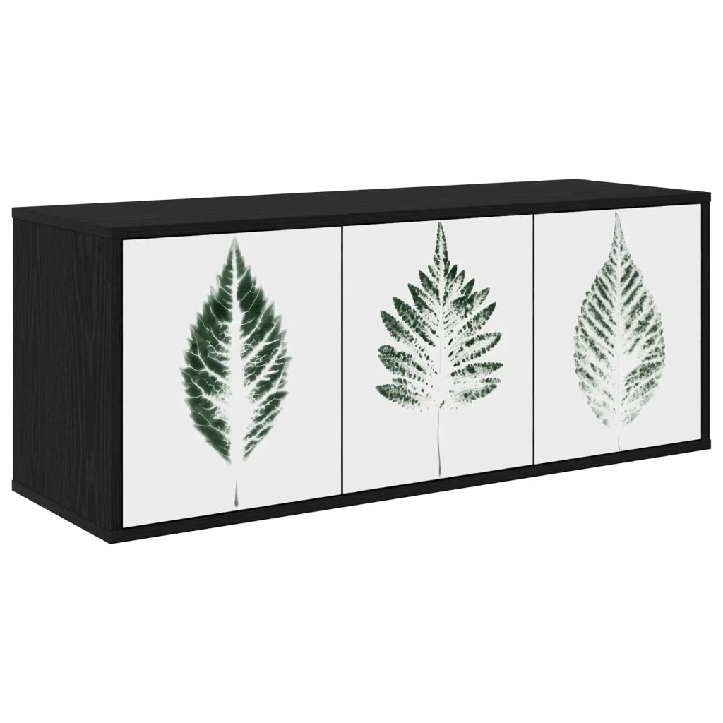 Mobile TV da Parete HANAU 102 x 33 x 40 cm Rovere Nero 8007182