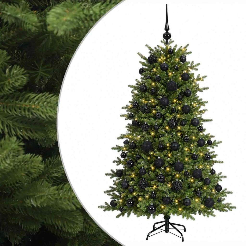 Albero di Natale artificiale con palline 210 cm 300 LED 3466428