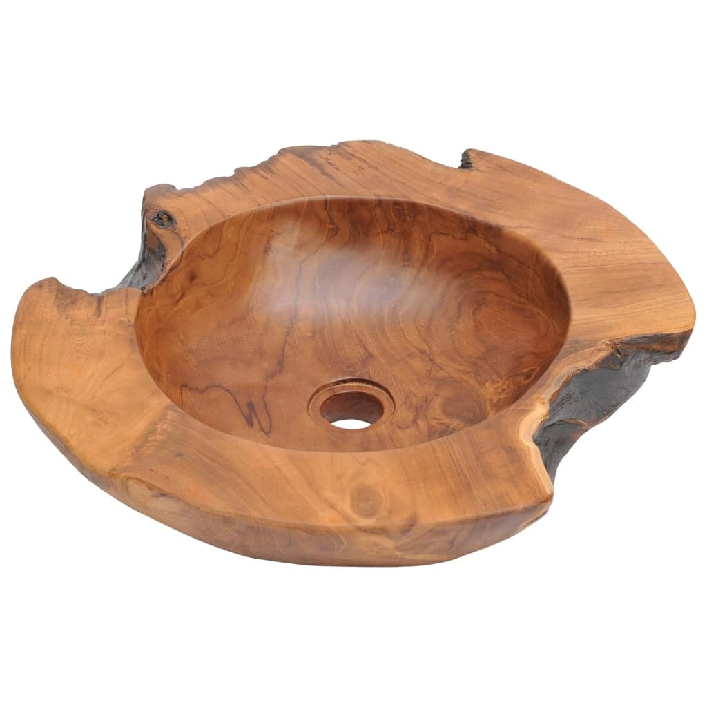Lavabo in teak massello 45 cm marrone 02_0002838