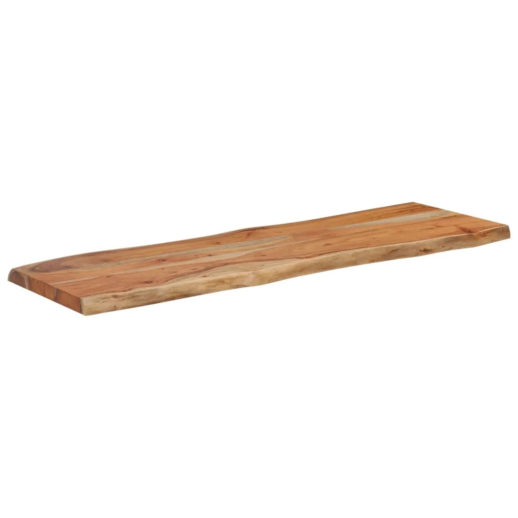 vidaXL Piano Tavolo 120x40x2,5 cm Rettangolare Legno Acacia Bordi Vivi