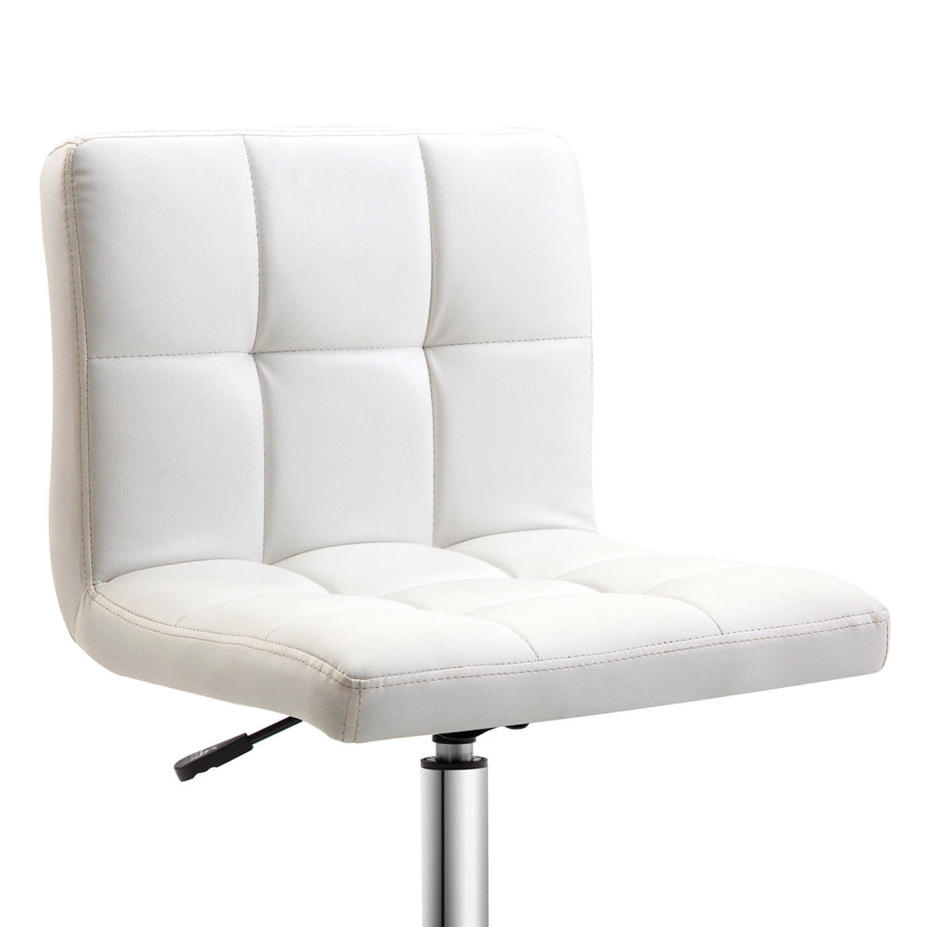 EasyComfort Sedia da Ufficio Ergonomica, Sedia Girevole Altezza Regolabile in Pelle Sintetica 46 × 51 × 80-92cm