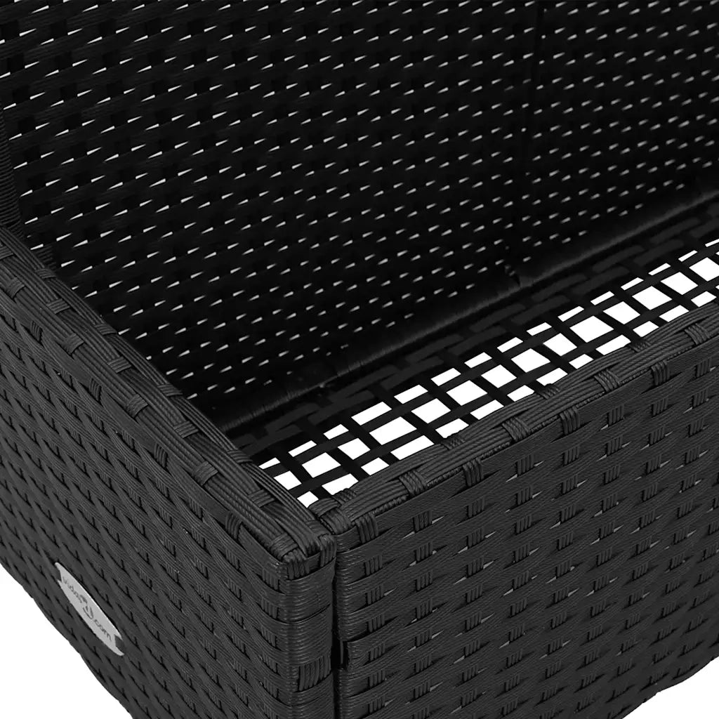 Galleggiante a Bordo Piscina Nero 110x100x57 cm in Polyrattan CFW4656272