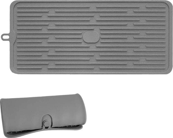 Mat di alluminio per steelglazen - 40 x 20 cm - per vasca da bagno - barriera per cucina - supporto per asciugatura facile da pulire