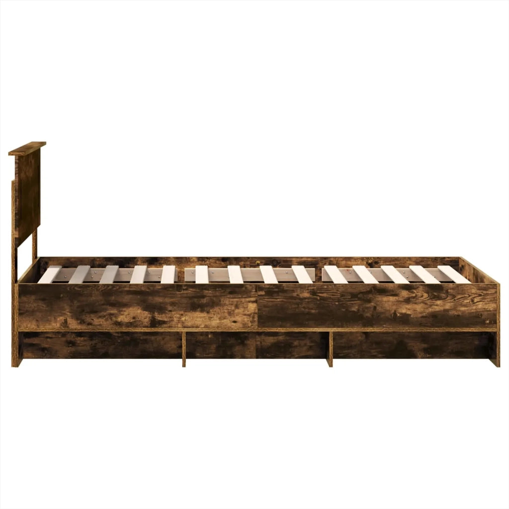 Struttura del letto Rovere fumé 90 x 200 cm Legno multistrato 3408897