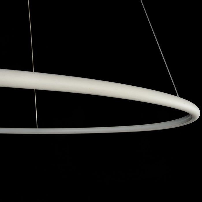 Lampada pendente Modern in Metallo Nola Bianco