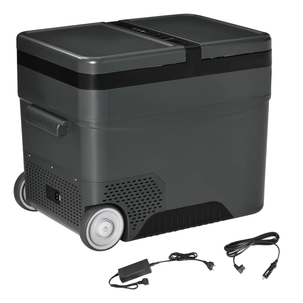 Easycomfort Frigo Portatile Elettrico 45L da 12 Volt con Maniglia e Schermo LCD, 63.2x42x50.8 cm, Grigio