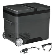 Easycomfort Frigo Portatile Elettrico 45L da 12 Volt con Maniglia e Schermo LCD, 63.2x42x50.8 cm, Grigio