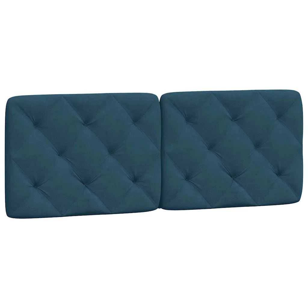 Letto con Materasso Blu 120x200 cm in Velluto 3208650