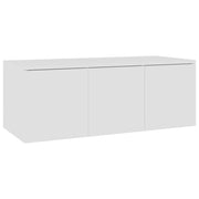 Mobile TV multimediale mensola TV credenza TV sala da pranzo soggiorno camera da letto 80 x 34 x 30 cm legno ingegnerizzato bianco 02_0026251