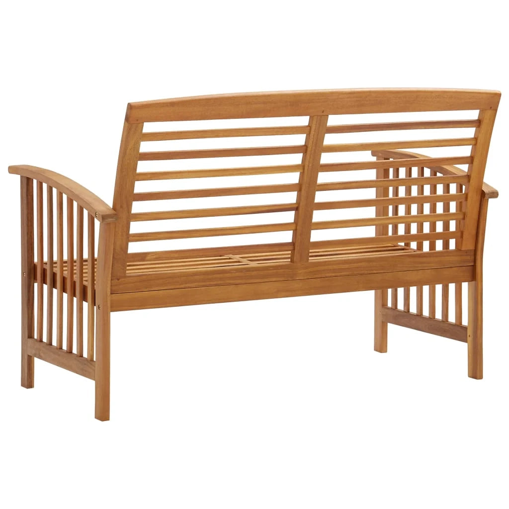 Panca da giardino mobili da esterno terrazza 119 x 67 x 83 cm legno massello di acacia 02_0011190