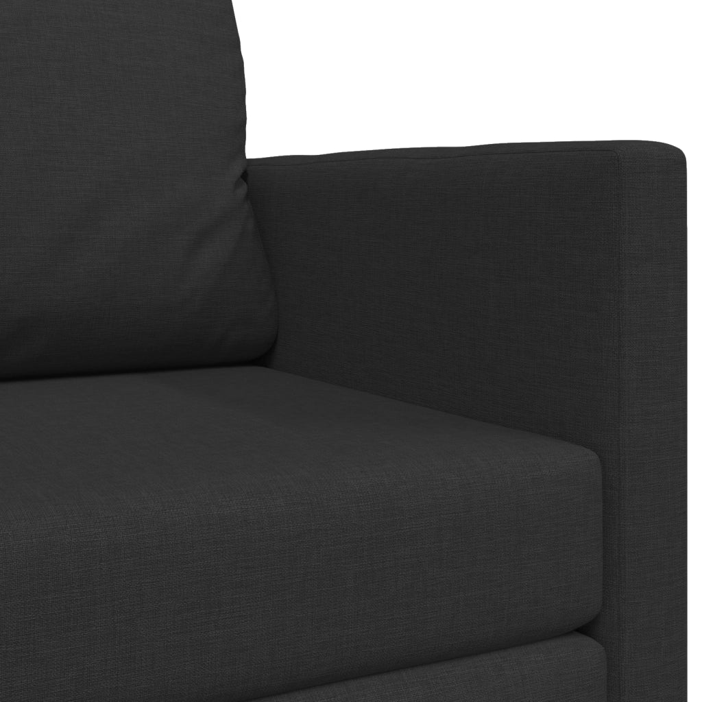 Divano letto 2-in-1 Nero 124x71x78 cm Tessuto