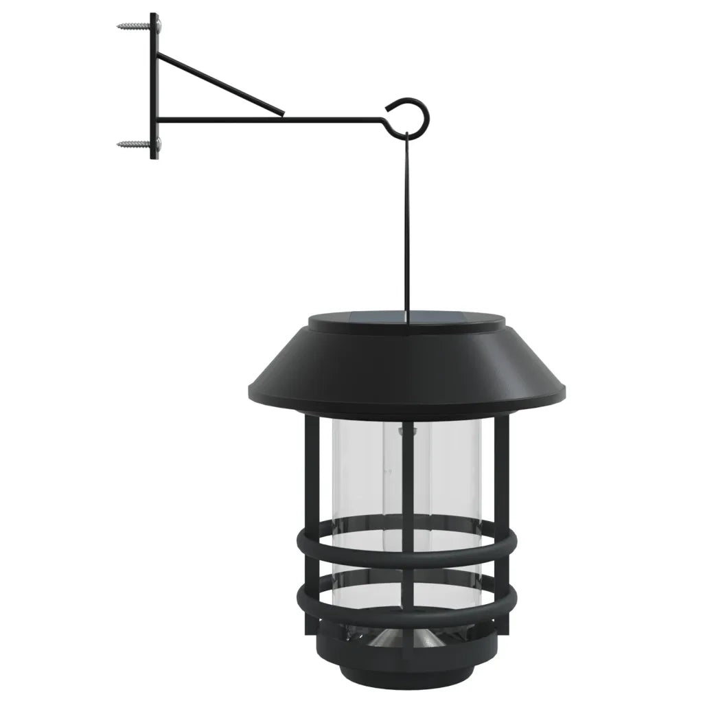 Lanterne Solari da Parete per Esterni 4 pz Bianche CFW2731014