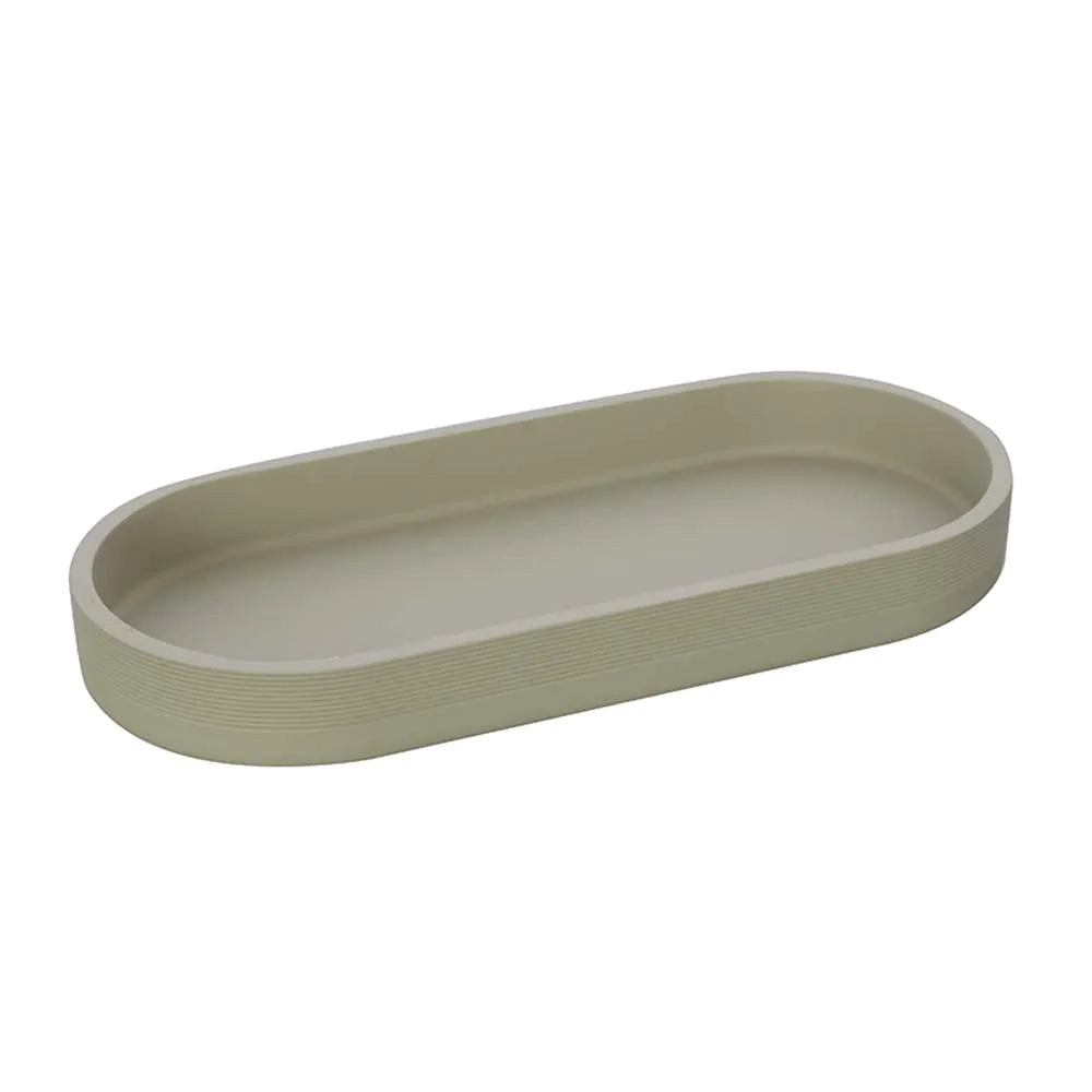 Vassoio portasapone in poliresina khaki | Marika