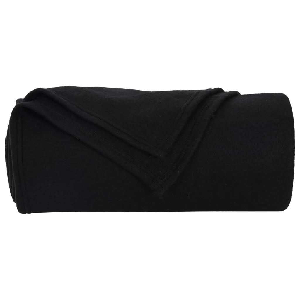 Coperte da Pile 24 pz Nero 170 x 130 cm Panno