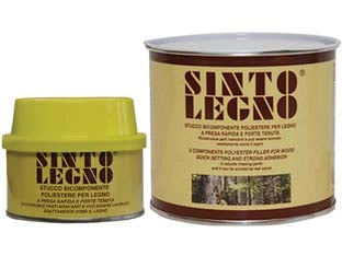 SINTOLEGNO STUCCO PER LEGNO IN BARATTOLO- - ml.175 legno chiaro/scuro - 3 pezzi SINTOLIT