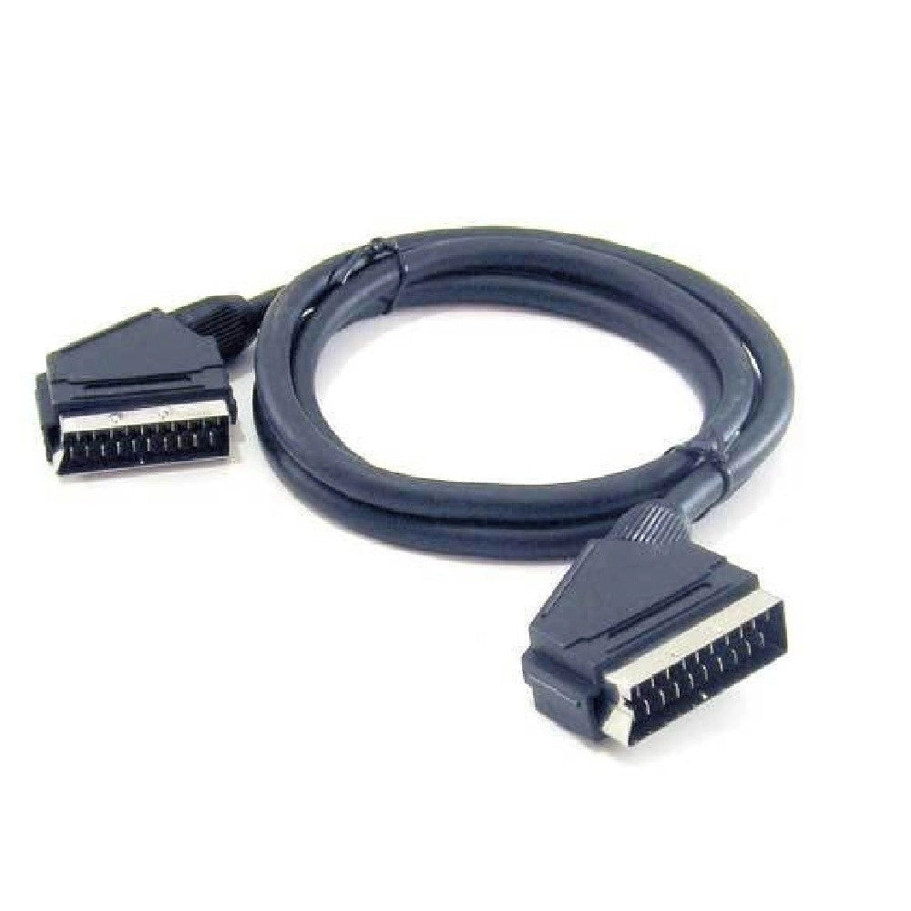 Trade Shop - Cavo Prolunga Presa Scart Da 1,5 Metri Per Video Audio Adattatore Tv 21 Poli Pin -