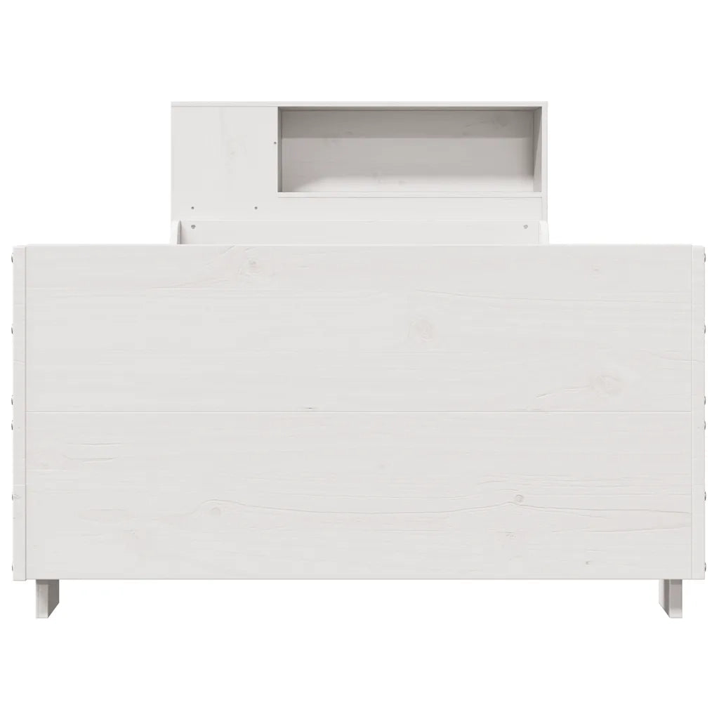 Giroletto senza Materasso Bianco 75x190 Legno Massello di Pino