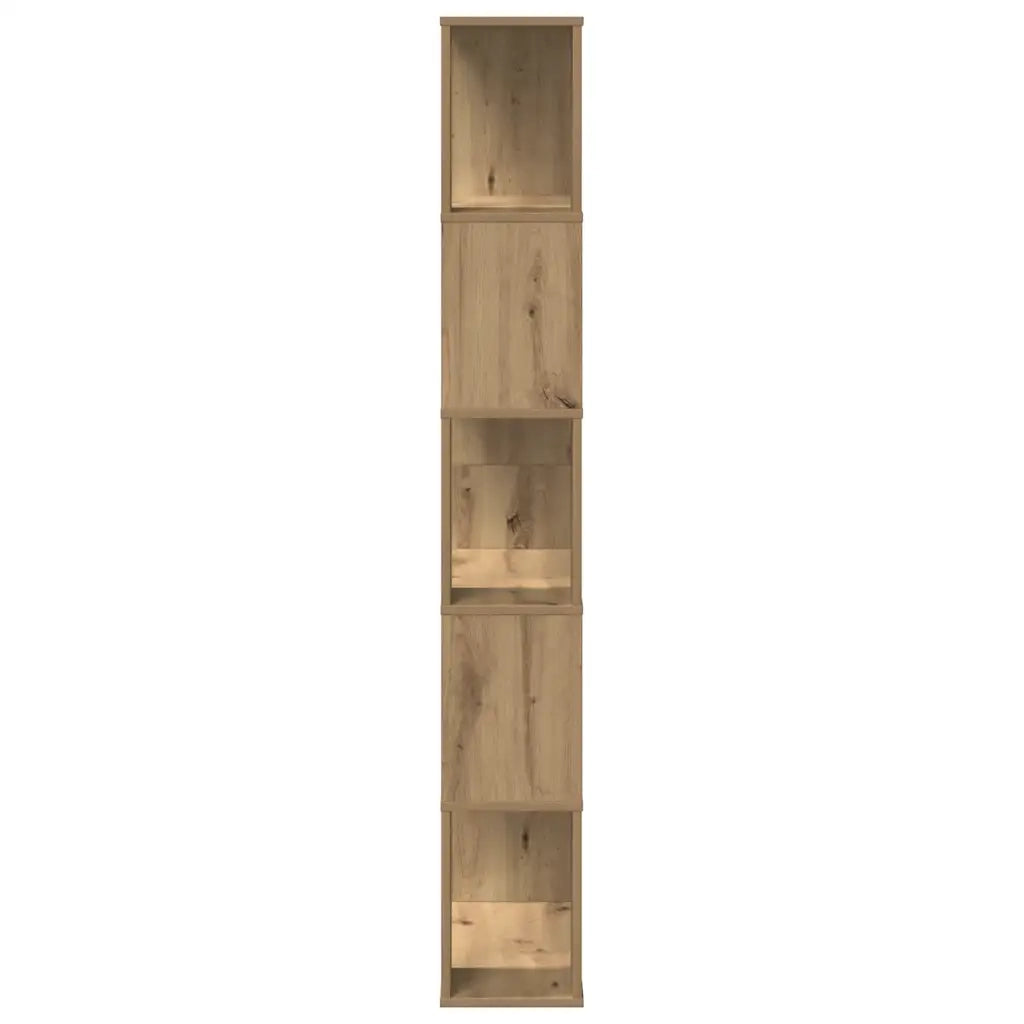 Libreria 5 Piani Rovere Artigianale 80,5x23,5x162,5 Multistrato 852779
