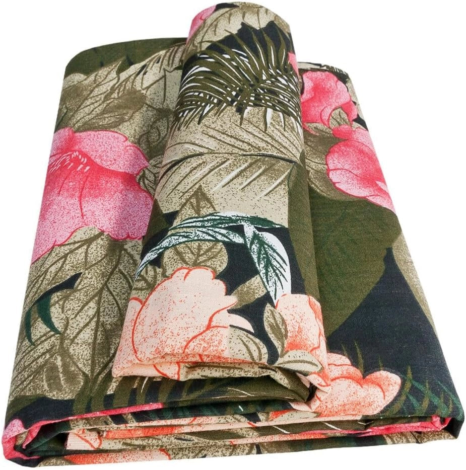 Telo Arredo Copridivano 260x280 Cm Palme Tropicale Cotone Letto Gran Foulard Multiuso