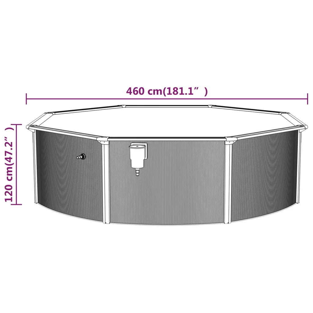 Piscina con Scaletta 460x120 cm
