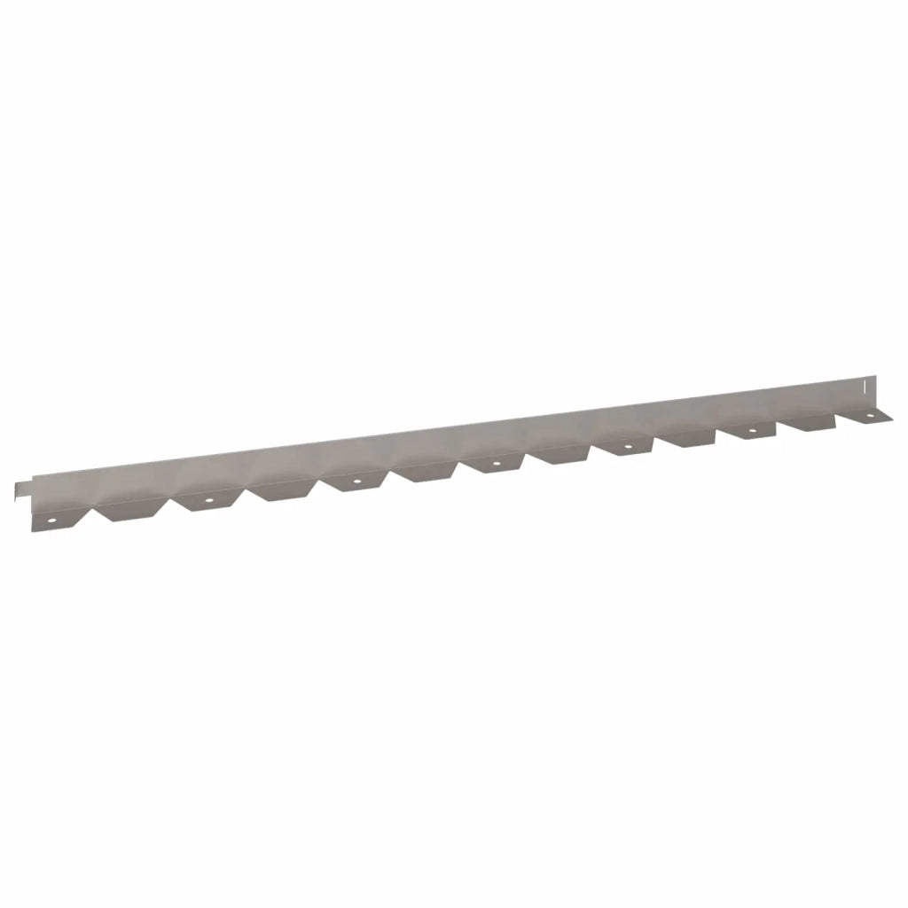 Bordura per Prato 10 pcs 102 x 4 x 4 cm Acciaio Ruggine 8008738