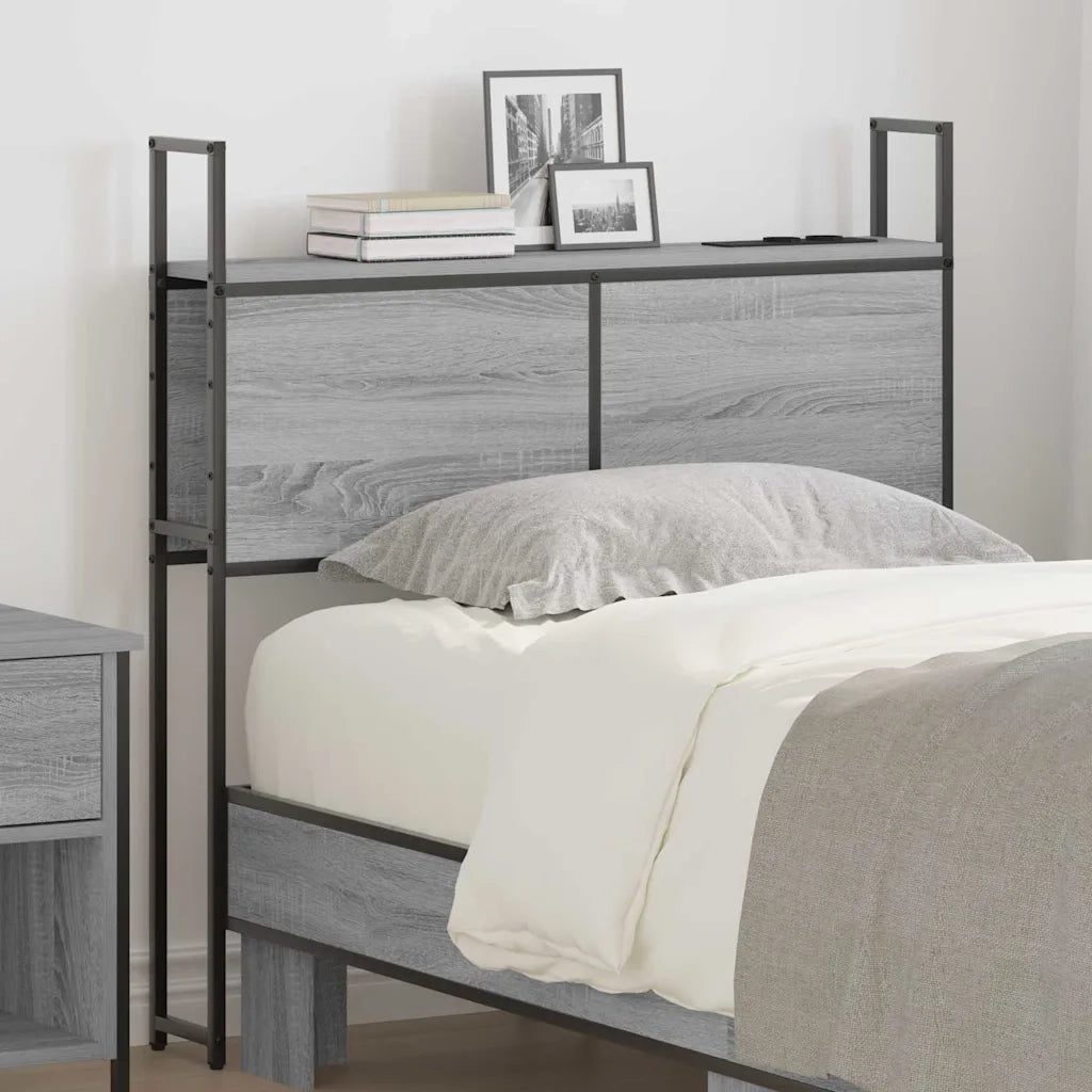 vidaXL Testata contenitore Grigio sonoma 75 cm Legno multistrato