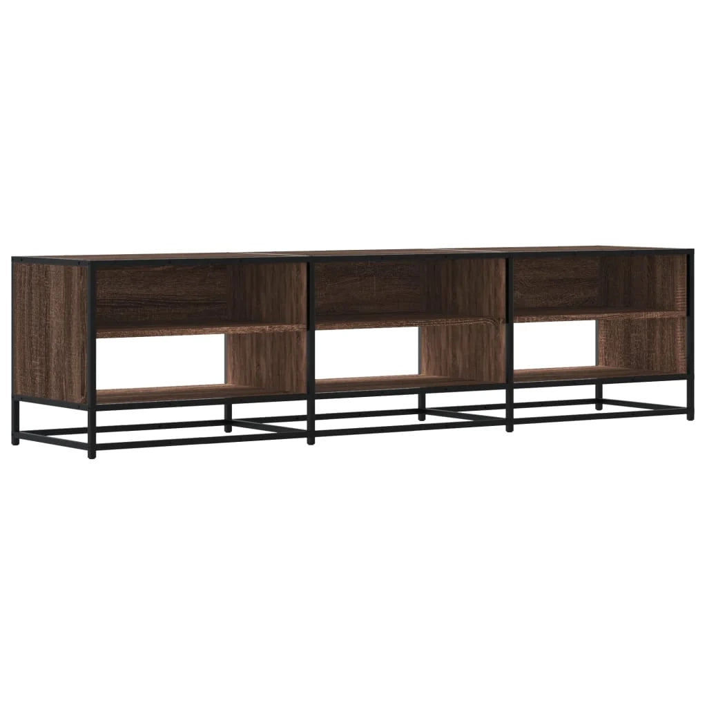 Mobile TV multimediale scaffale TV mobile TV sala da pranzo soggiorno camera da letto rovere 180 x 40 x 46 cm legno ingegnerizzato marrone 02_0027203