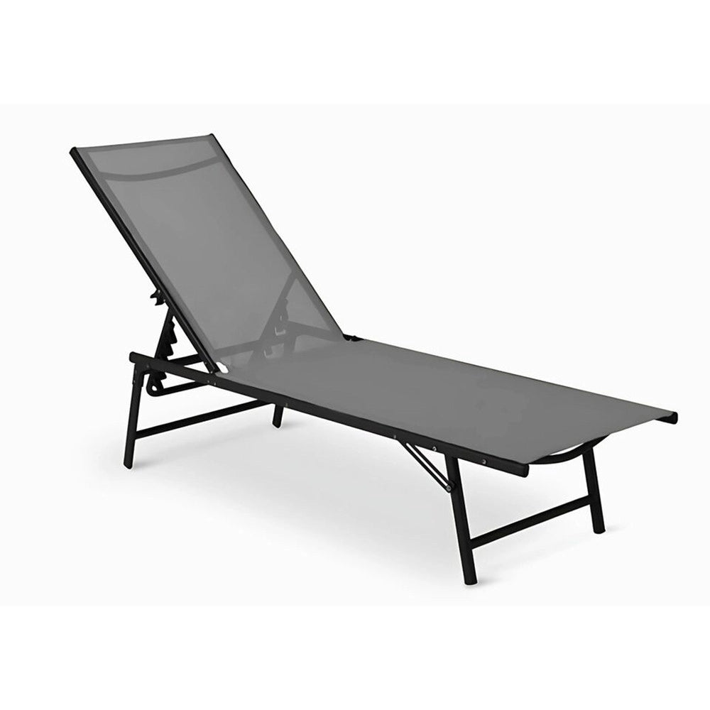 Trade Shop - Lettino Sdraio Mare Prendisole Reclinabile Pieghevole Praiano Piscina Sedia In Textilene -