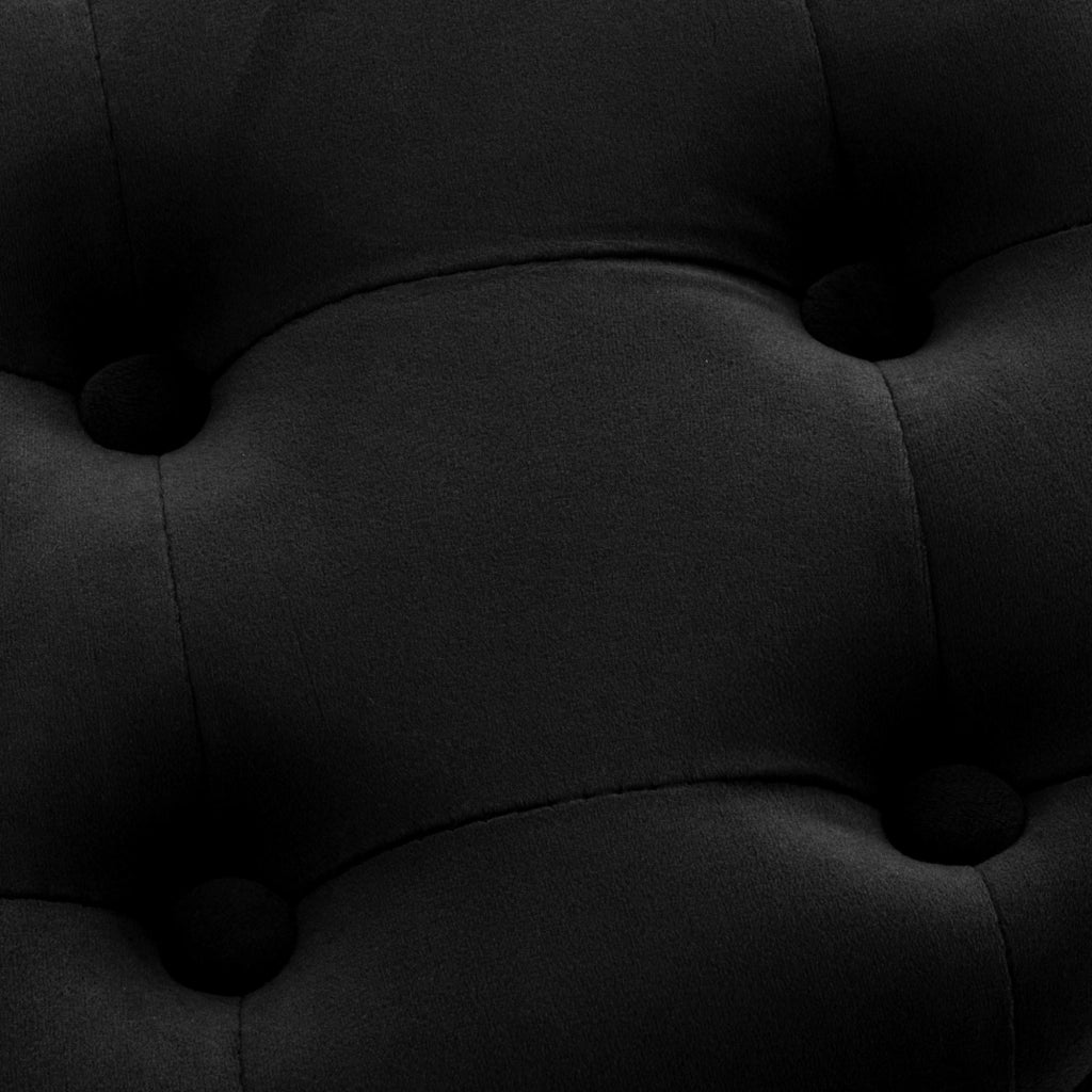 Pouf Contenitore Pantin In Velluto nero