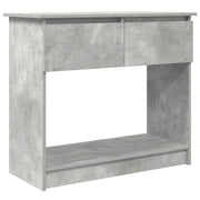 Tavolo Consolle | Tavolo d'Ingresso con Cassetti Grigio Cemento 85,5x38,5x74,5 cm