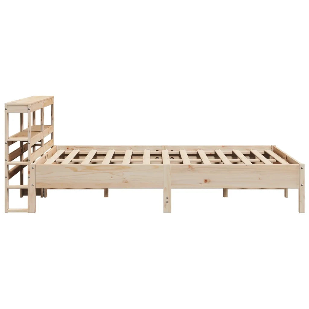 Letto matrimoniale | Letto per adulti | Letto senza Materasso 140x190 cm in Legno Massello di Pino