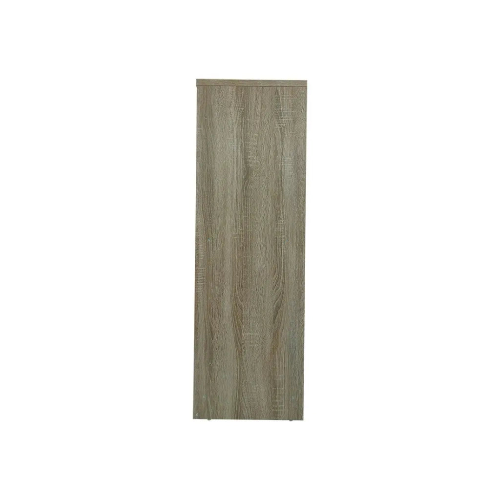 Libreria ampia design a 3 ripiani, colore rovere chiaro collezione TOLLY