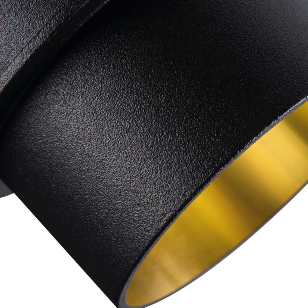Kanlux SPAG 27322 faretto da incasso rotondo nero oro GU10 35W