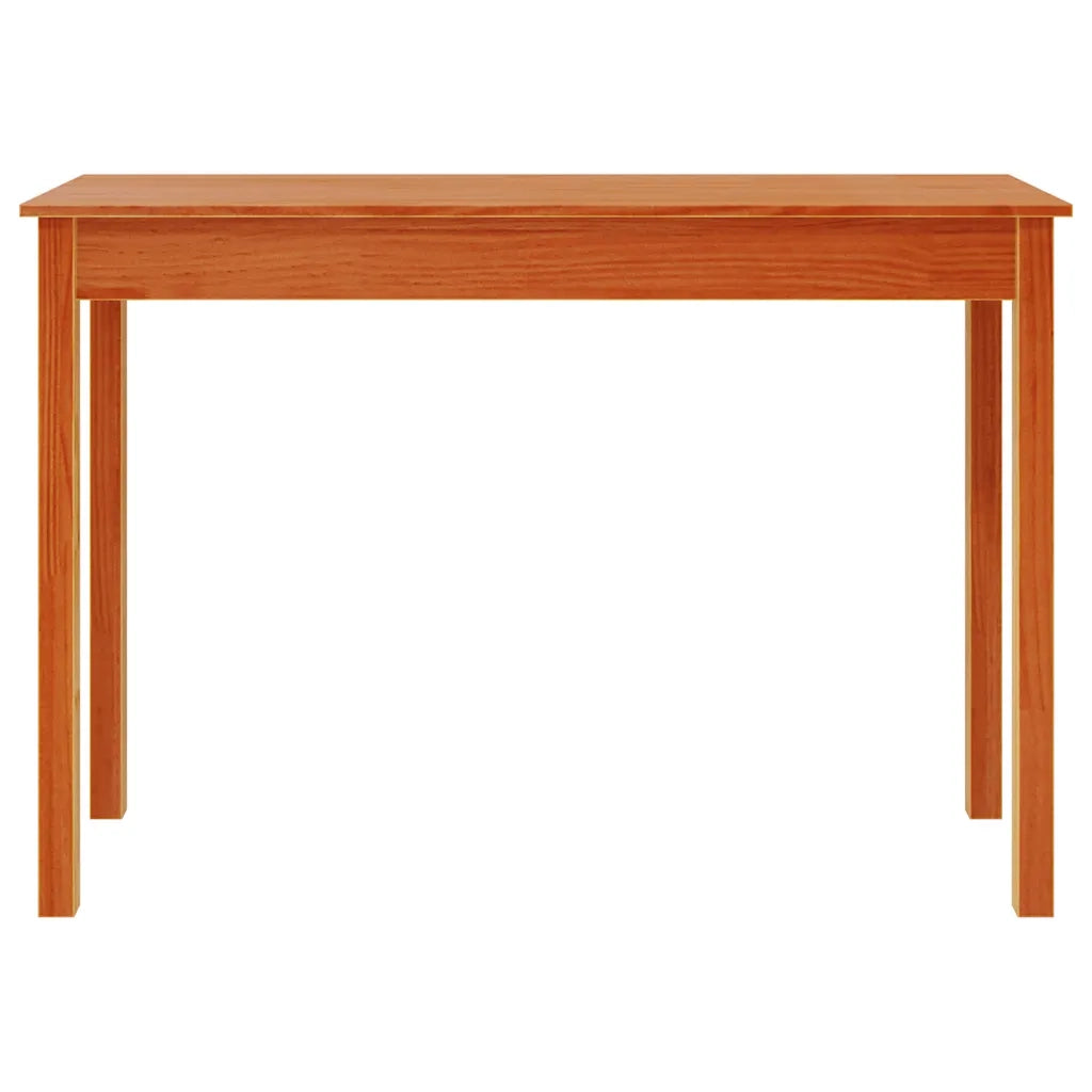 Tavolo Consolle Marrone Cera 110x40x75cm Legno Massello di Pino