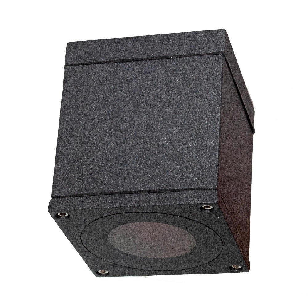 Trade Shop - Faretto Plafoniera Soffitto Led Gu10 Lampada Quadrata Esterno Impermeabile Ip65 -