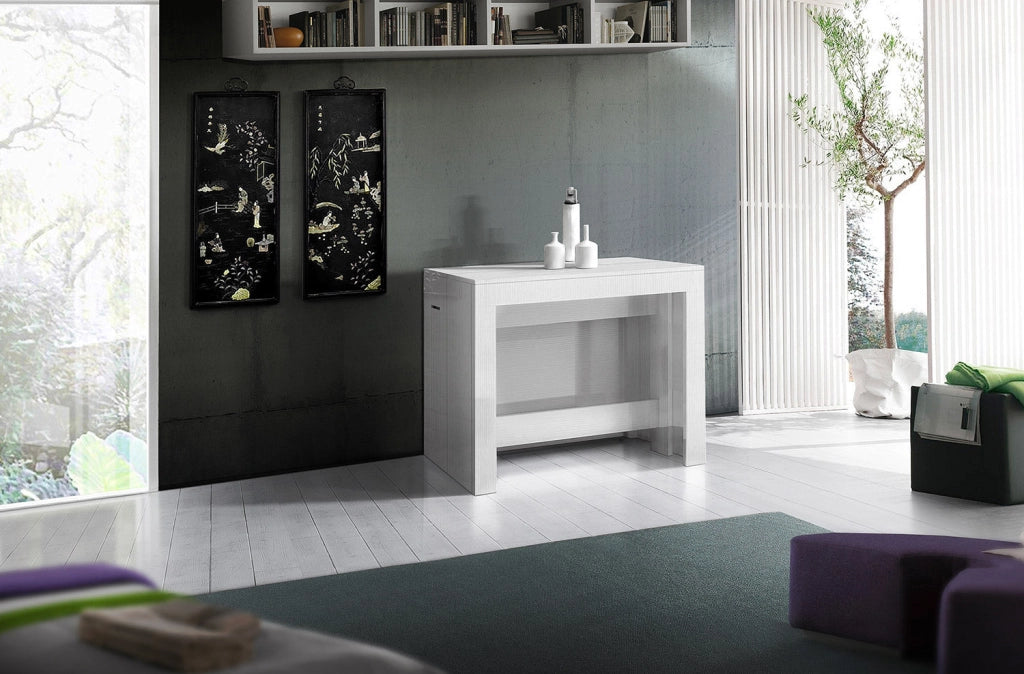 Consolle Allungabile 51/300x90x77 cm Pratika Larice bianco