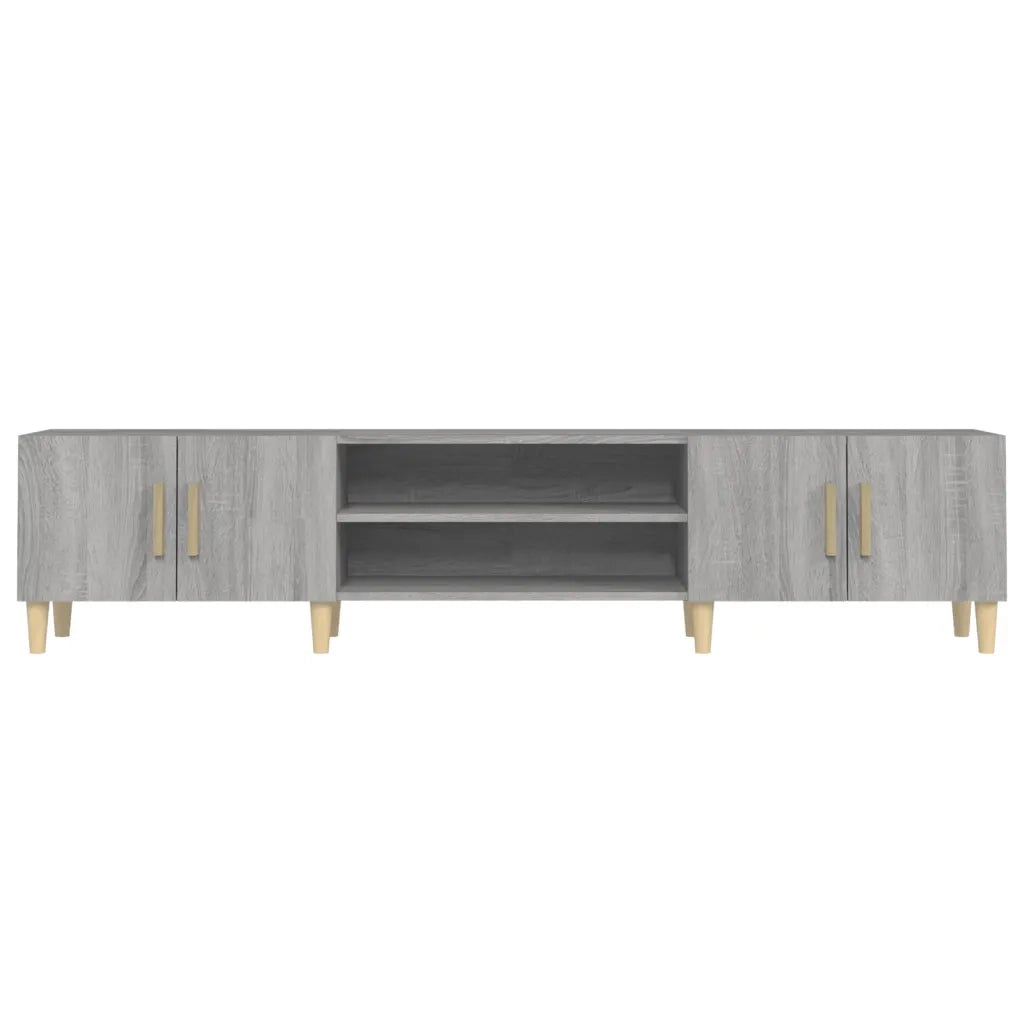 Mobile TV-Credenza TV-Console TV Grigio Sonoma 180x31,5x40 cm in Legno Multistrato 795948