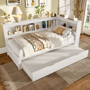 LETTO Giorno 90x200 cm con letto estraibile Bianco