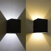Trade Shop - Applique Cubo Led 40w Per Uso Esterno Ip65 Doppia Luce Regolabile 3600 Lumen - -bianco Freddo      -