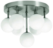 Lampadario Candellux Etiuda 97-89314 7xG9 argento bianco
