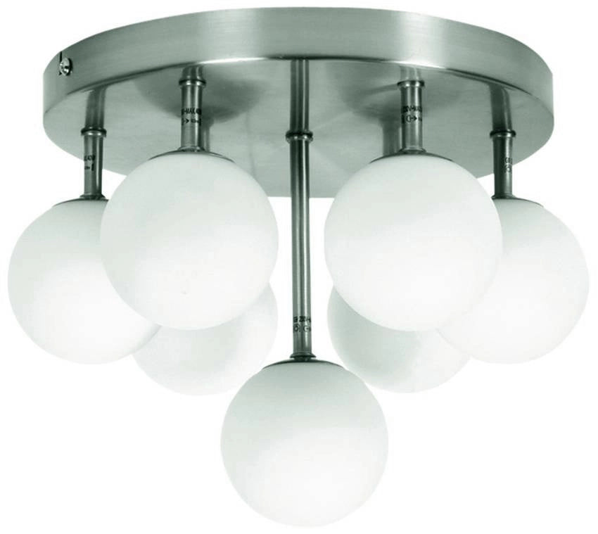 Lampadario Candellux Etiuda 97-89314 7xG9 argento bianco