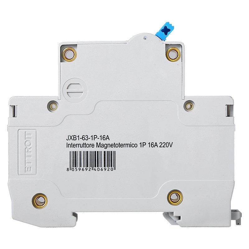 Interruttore Magnetotermico Automatico 1P 16A 6000A 220V Salvavita Stotz Occupa 1 Modulo DIN