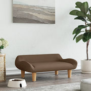 Lettino per Cani Marrone 70x40x24 cm in Tessuto 171948