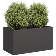 Fioriera Nera 80x40x40 cm in Acciaio Laminato a Freddo 860668