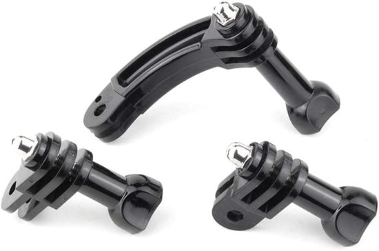 Montaggio Universale per Gopro Hero Serie - Kit Compatibile con Accessori - Adattatore di Estensione Rotante con Braccio di Pivot - Viti a Molla