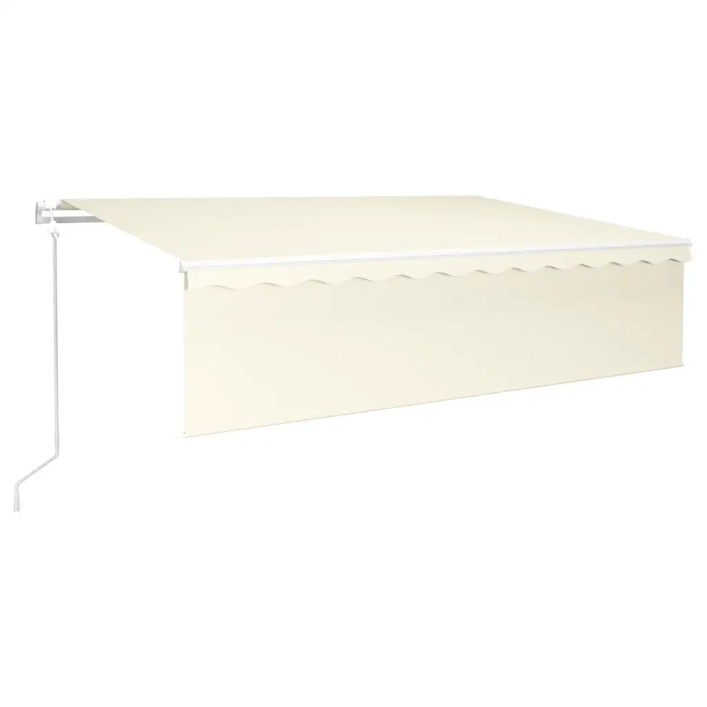 Tenda da Sole Retrattile Automatica con Parasole 6x3 m Crema cod mxl 52688